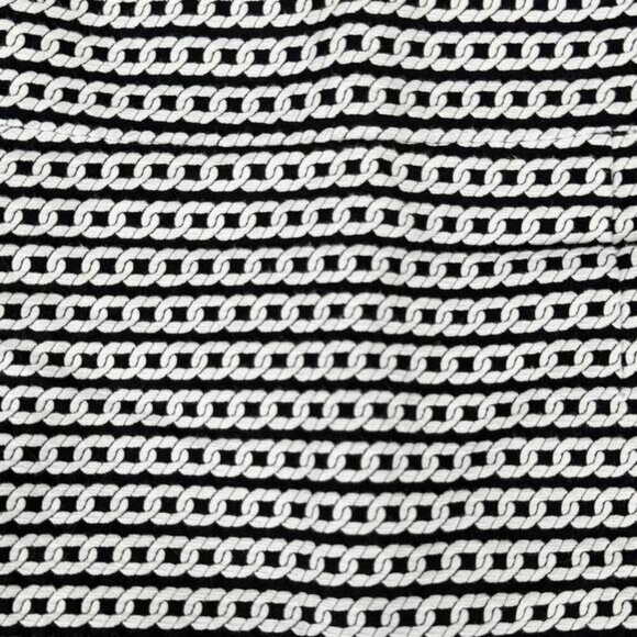BANANA REPUBLIC Woven Chain Print Flounce Pencil Skirt Sz 0 - Picture 4 of 5